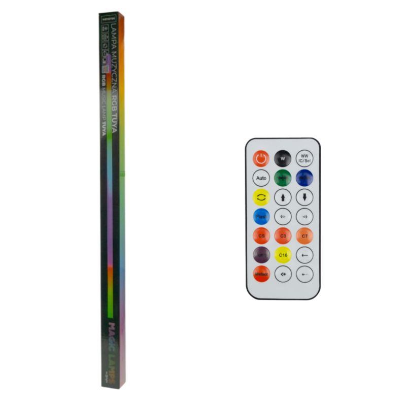 Lampa Ecolight Ecolight Podłogowa Muzyczna Rgb Czarna Tuya/Smart Life Ml61494 1 szt.