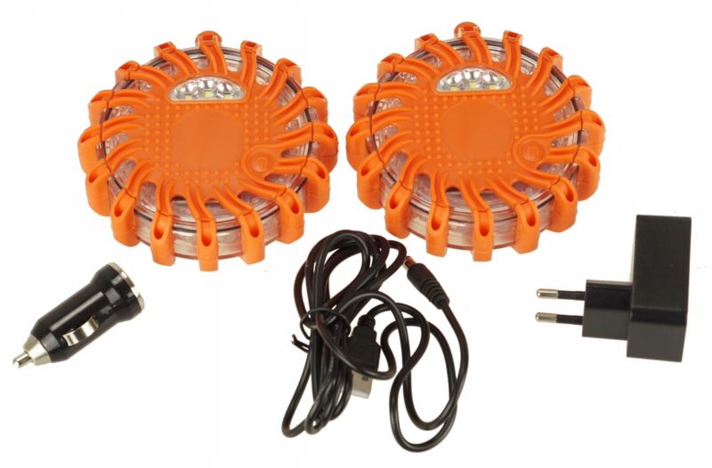 Lampa FEINZ Ostrzegawcza Błyskowa Kogut Led Dysk Flara Akumulator Homologacja 2L 1 szt.