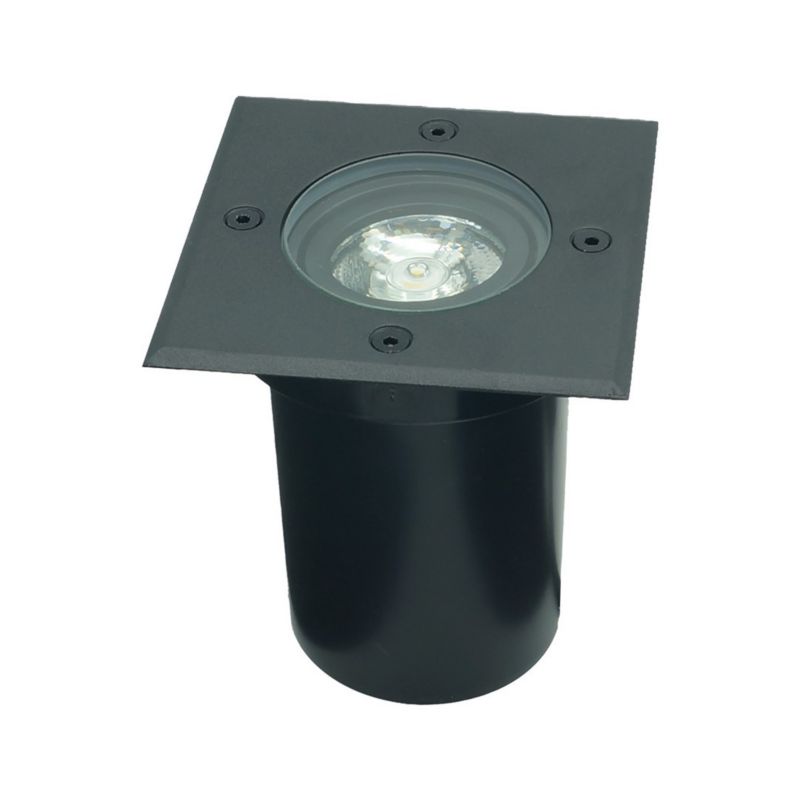 Lampa gruntowa najazdowa IdeaLED Erida czarna  1 x GU10 x 10W IP67 wym: 13 x 11 x 11 cm - 1 szt.