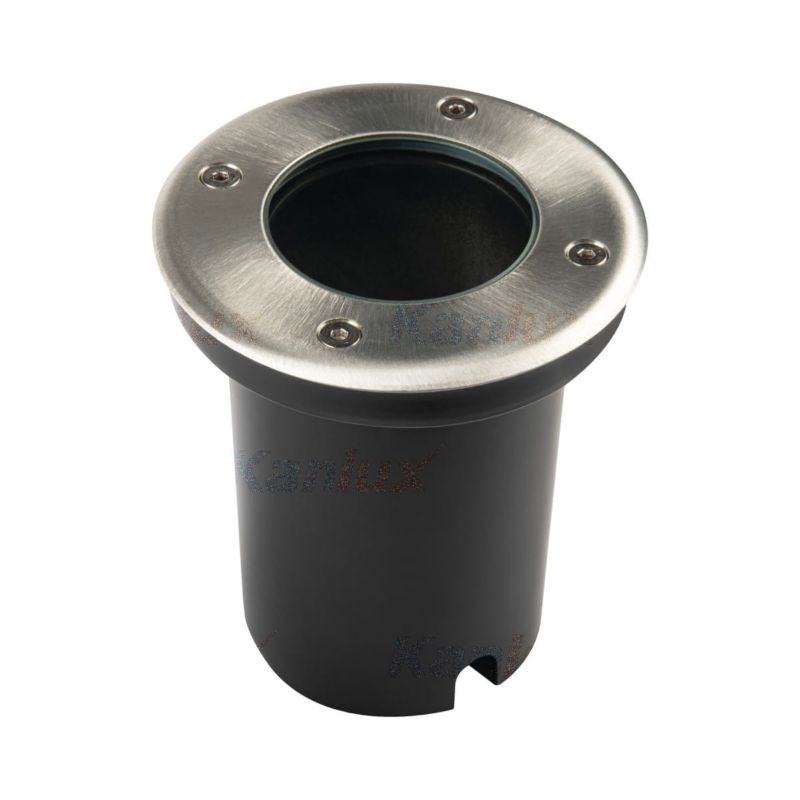 Lampa gruntowa najazdowa Kanlux Moro chromowana  1 x GU10 x 20W IP67 wym: 12,4 x 11 x 11 cm - 1 szt.