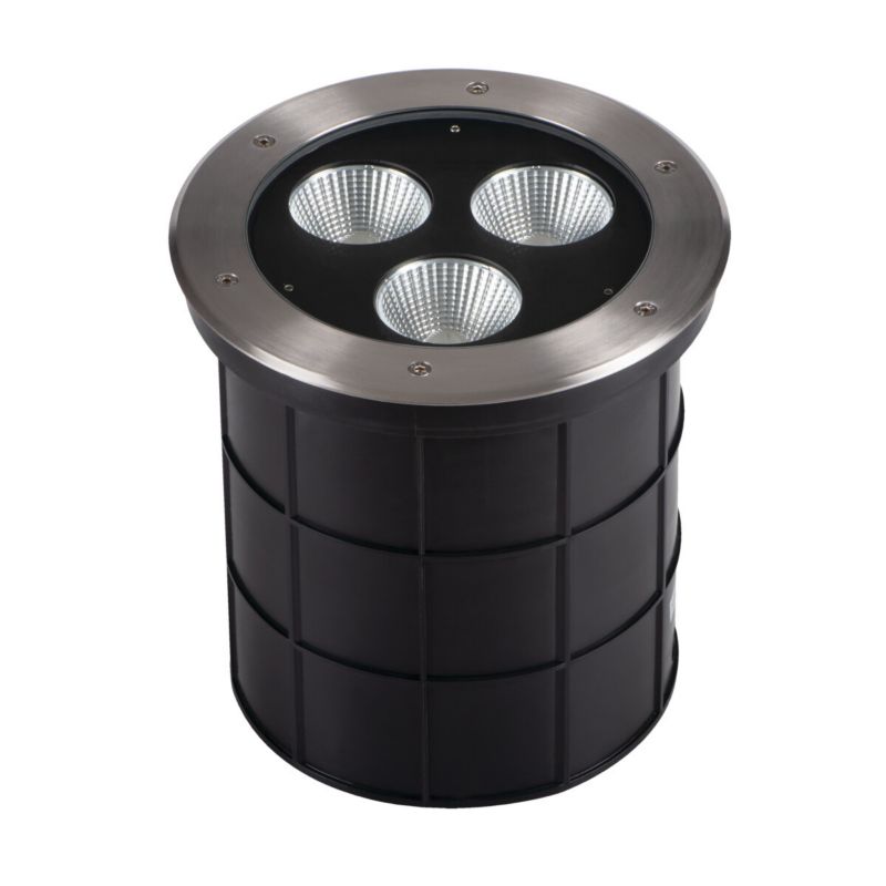 Lampa gruntowa najazdowa Kanlux Turro czarna-srebrna LED 45W 4000K 3600lm  IP67 wym: 26 x 26 x 26 cm aluminium - 1 szt.