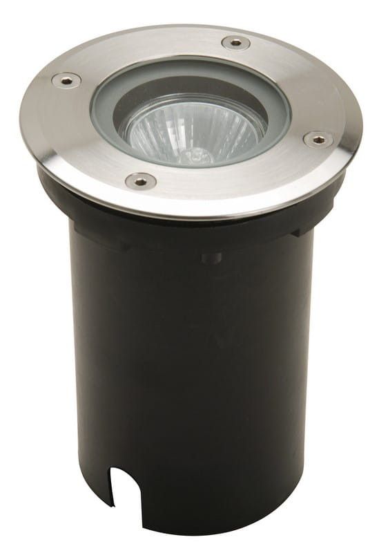 Lampa gruntowa najazdowa Lutec Berlin srebrno-biała  1 x GU10 x 35W IP67 wym: 15 x 11 x 11 cm - 1 szt.