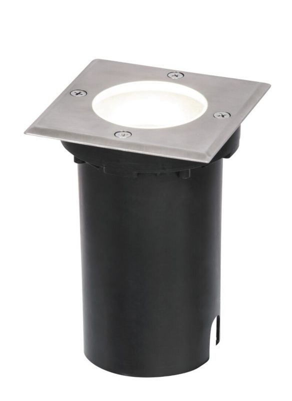 Lampa gruntowa najazdowa Rabalux Tacoma chrom satyna  1 x GU10 x 50W IP65 wym: 15 x 11 x 11 cm - 1 szt.