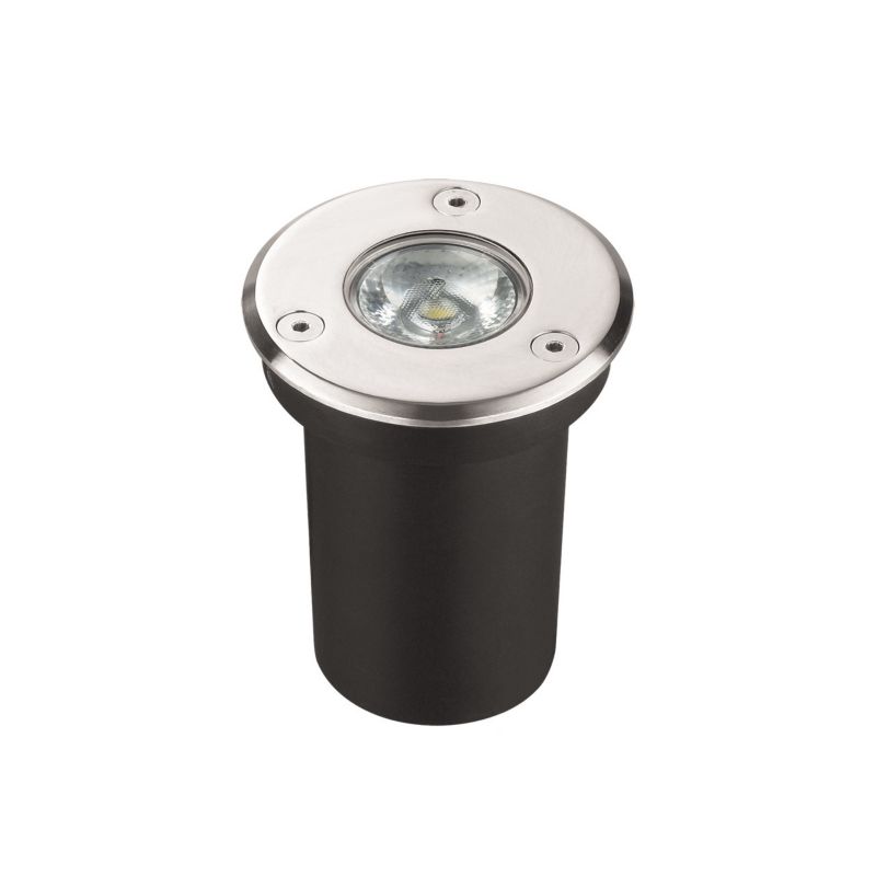 Lampa gruntowa najazdowa Struhm Gawra matowy chrom LED 3W 4200K 200lm  IP67 wym: 7,5 x 6 x 6 cm metal - 1 szt.