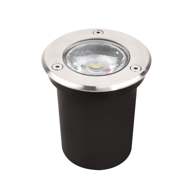 Lampa gruntowa najazdowa Struhm Gawra matowy chrom LED 6W 4200K 400lm  IP67 wym: 8,7 x 7,6 x 7,6 cm metal - 1 szt.