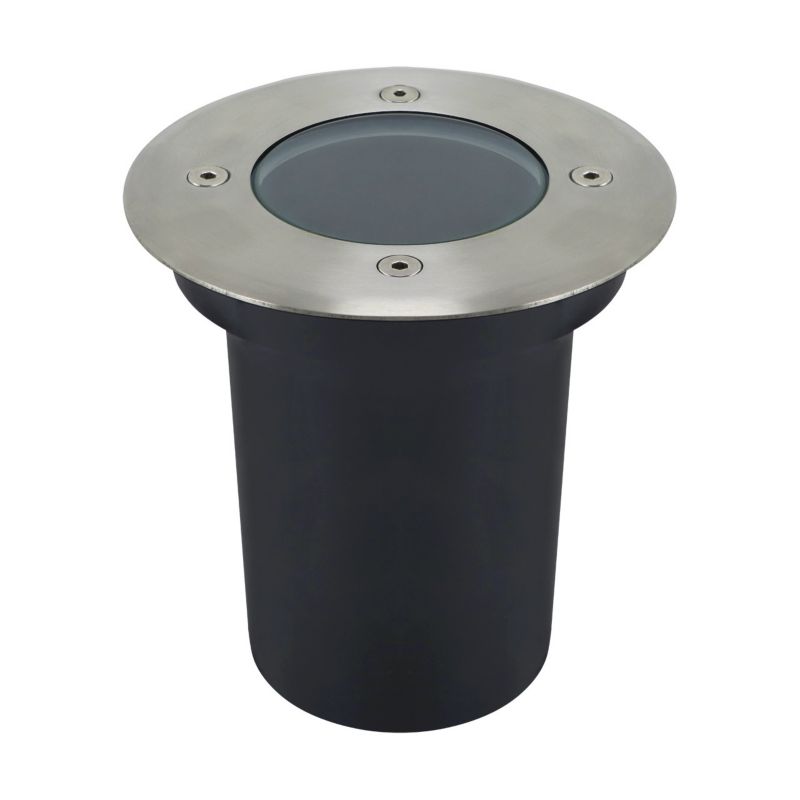 Lampa gruntowa najazdowa Struhm Samir matowy chrom  1 x GU10 x  IP65 wym: 12,5 x 12 x 12 cm - 1 szt.