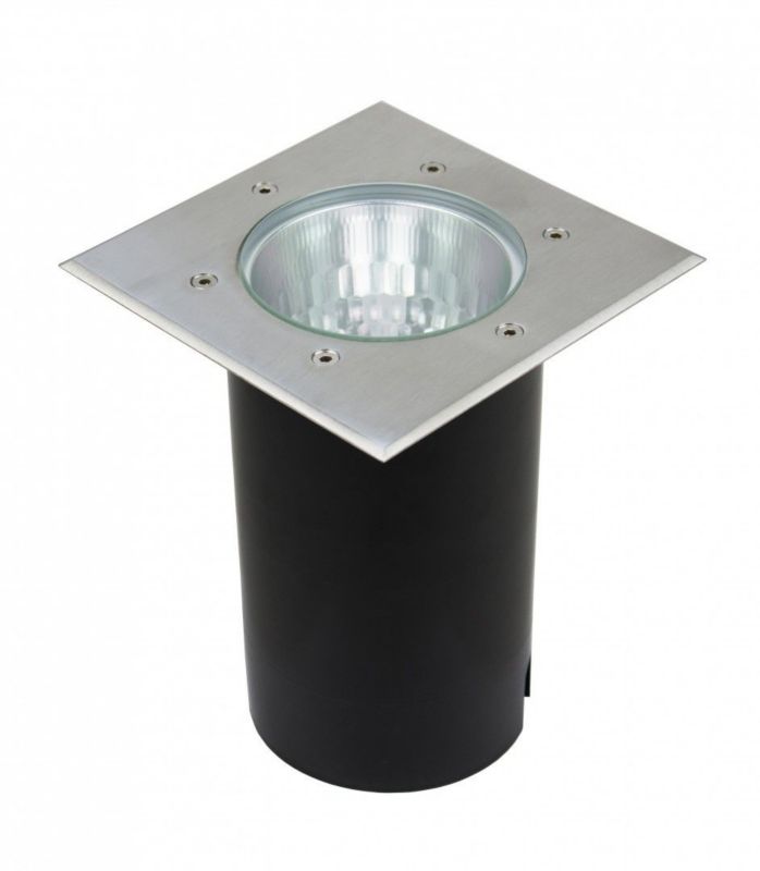 Lampa gruntowa najazdowa SU-MA Pabla stal nierdzewna  1 x E27 x 75W IP67 wym: 18 x 18 x 18 cm - 1 szt.