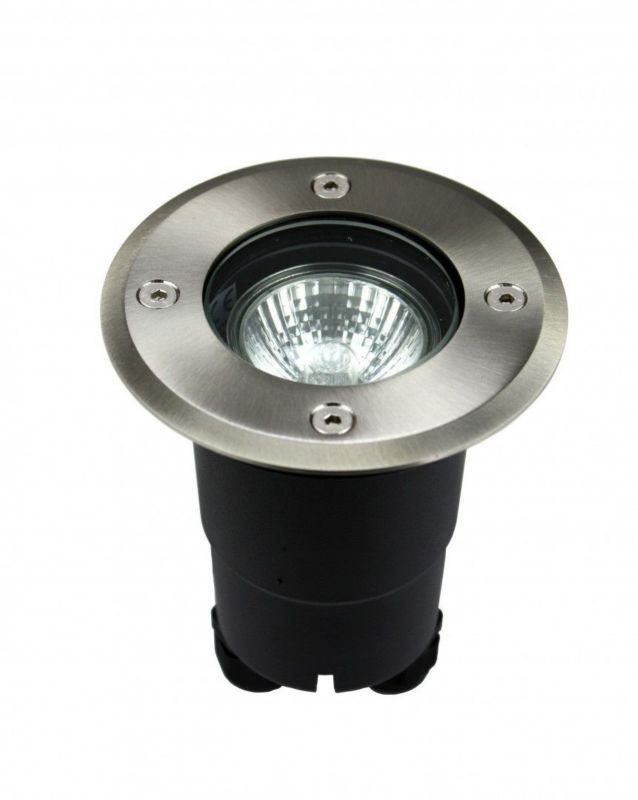 Lampa gruntowa najazdowa SU-MA Pabla stal nierdzewna  1 x GU10 x  IP67 wym: 11 x 10,4 x 10,4 cm - 1 szt.