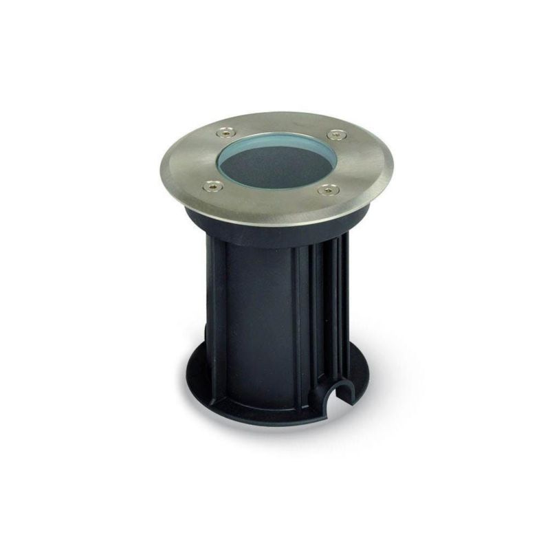 Lampa gruntowa najazdowa V-TAC 7677 srebrna  1 x GU10 x  IP65 wym: 11 x 11 x 12 cm - 1 szt.