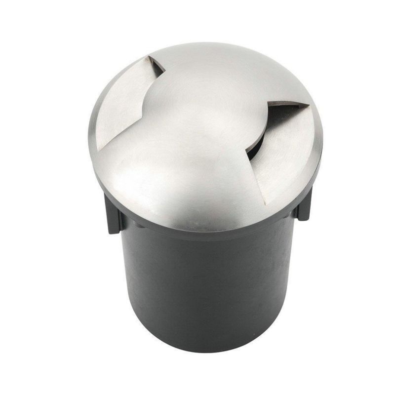 Lampa gruntowa najazdowa V-TAC 7978 srebrna  1 x G5.3 x  IP67 wym: 12,8 x 8,7 x 8,7 cm - 1 szt.