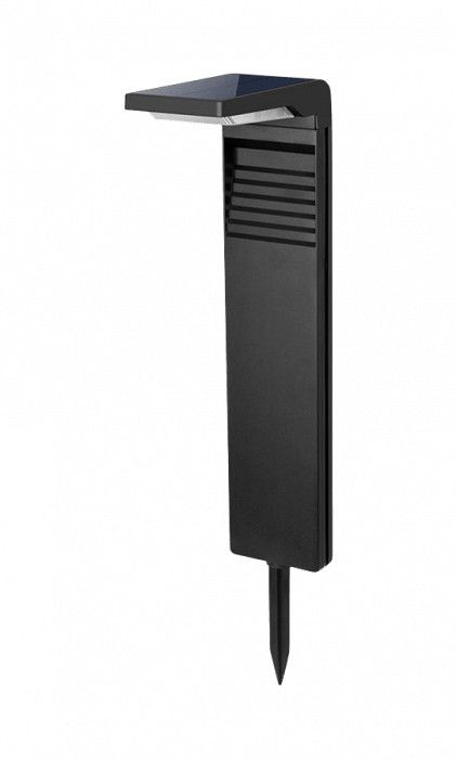 Lampa gruntowa wbijana Ecolight Słupki Solarne czarna LED  4000K 200lm  IP64 wym: 41,6 x 16,2 x 16,2 cm tworzywo sztuczne - 1 szt.