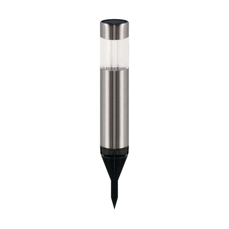 Lampa gruntowa wbijana Struhm Hel chromowana LED 0.06W 6500K 1lm  IP44 wym: 31,5 x 4,7 x 4,7 cm metal - 1 szt.