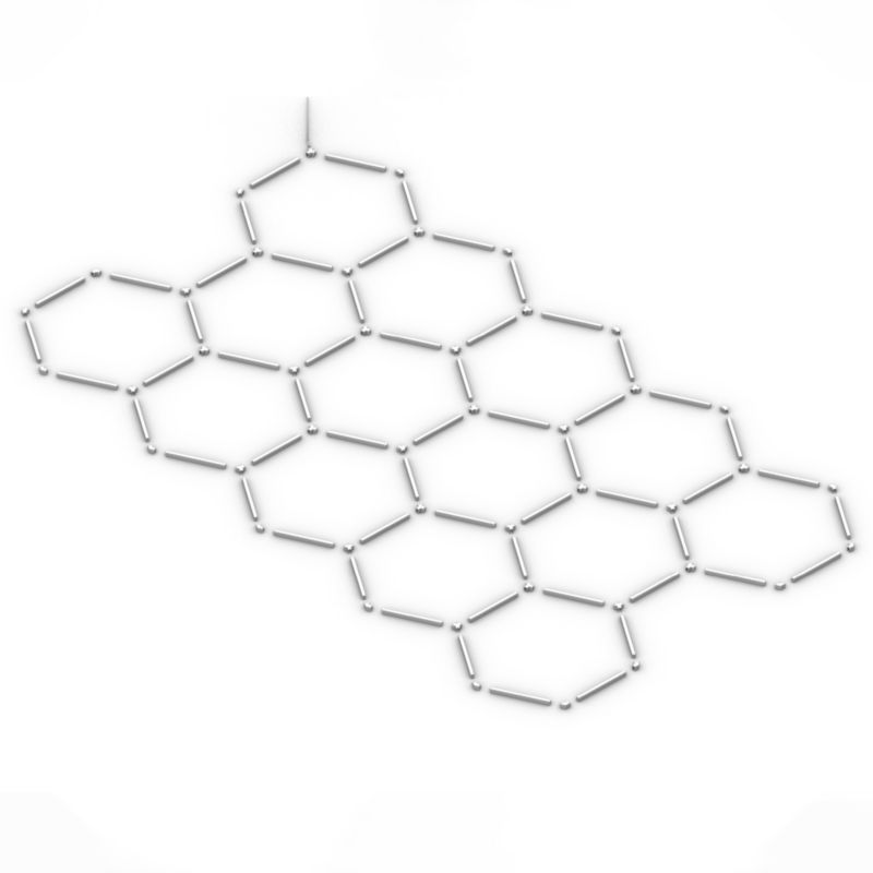 Lampa LED Hexagon MasterLED 523x301cm 570W 6500K sufitowa do garażu warsztatu 1 szt.
