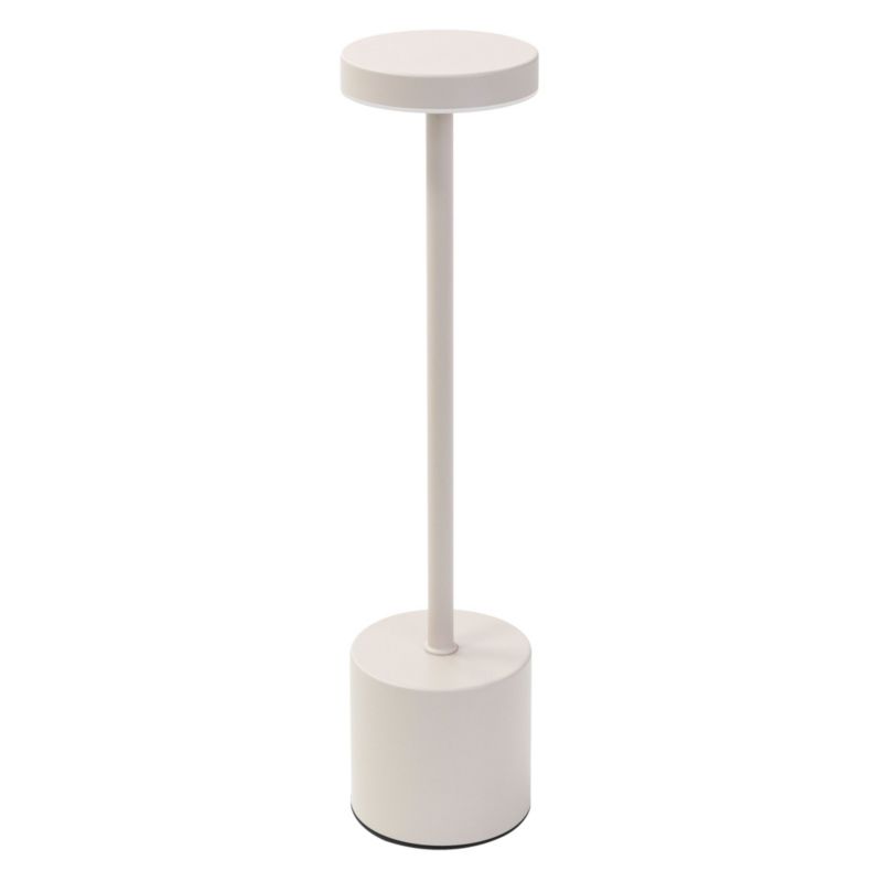 Lampa LED stołowa ML Design bezprzewodowa z dotykiem krem lampka nocna 3 kolory światła przenośna metalowa 8 x 34,5 cm 1 szt