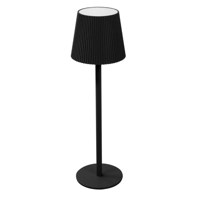 Lampa LED stołowa ML Design czarna bezprzewodowa dotykowa ściemnialna 4 poziomy ciepłe światło ładowalna na baterie 10x36 cm 1 szt