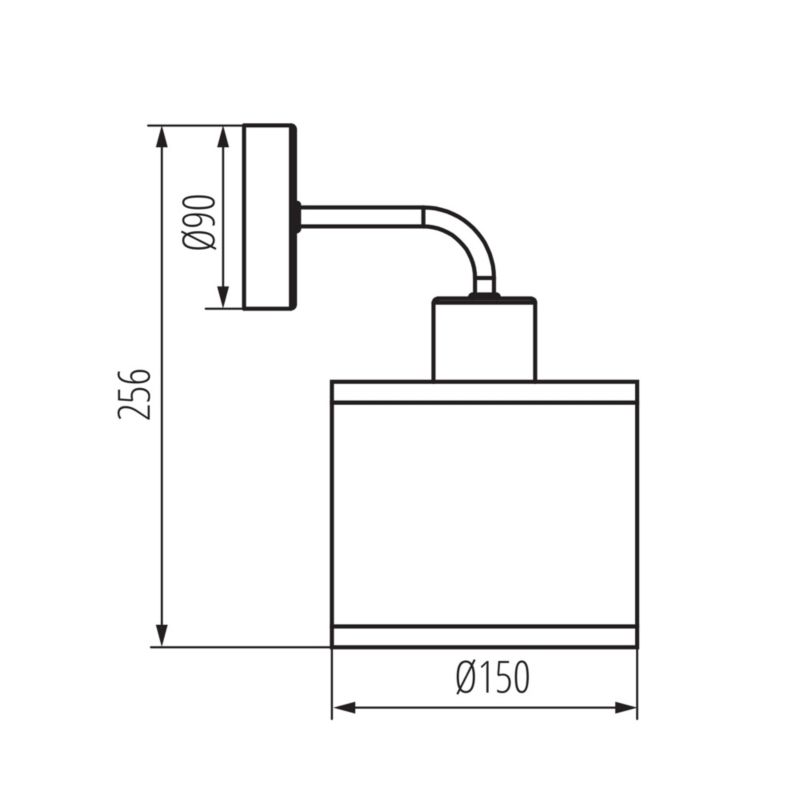 Lampa LightLogic LL TERYS WL 66430 kinkiet bambus E27 czarna eko do LED 1 szt.