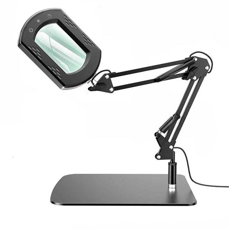 Lampa lupa 60 led szkło powiększające 15x biurkowa kosmetyczna 5 trybów Mimport 1szt.