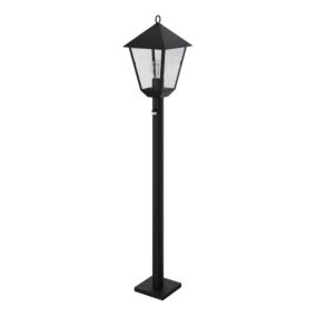 Lampa ogrodowa GoodHome Docker z czujnikiem ruchu E27 IP44 czarna