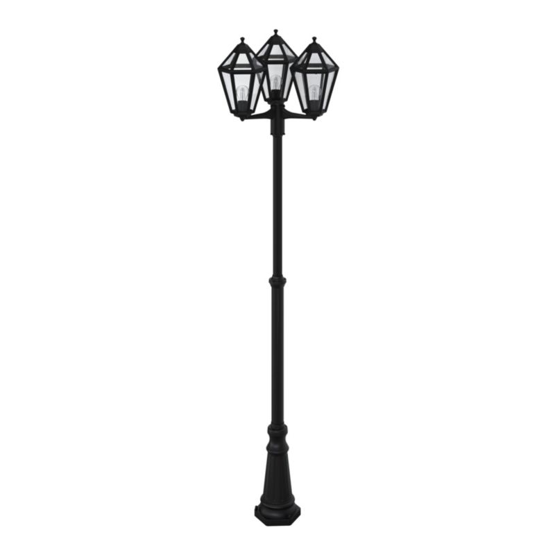 Lampa ogrodowa GoodHome Radley 3G E27 IP44 czarna