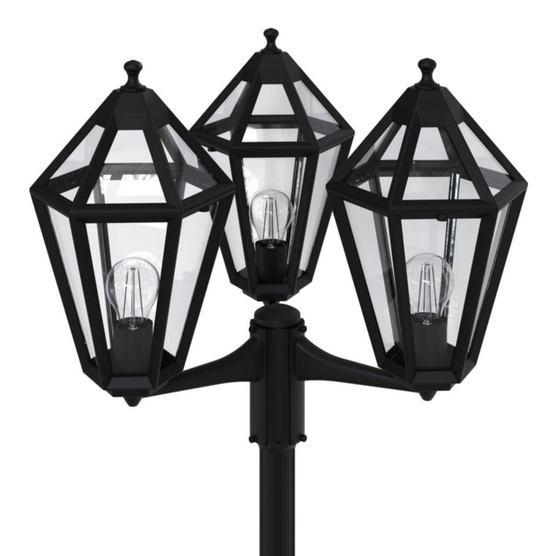 Lampa ogrodowa GoodHome Radley 3G E27 IP44 czarna