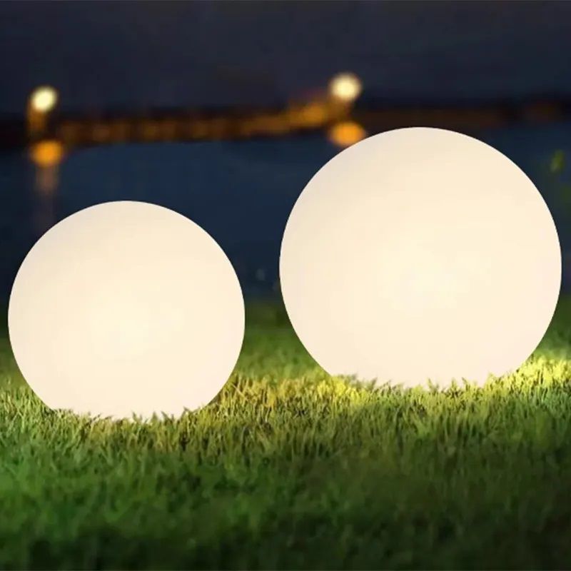 Lampa ogrodowa LED MasterLED kula E27 35cm IP65 biała 1 szt.
