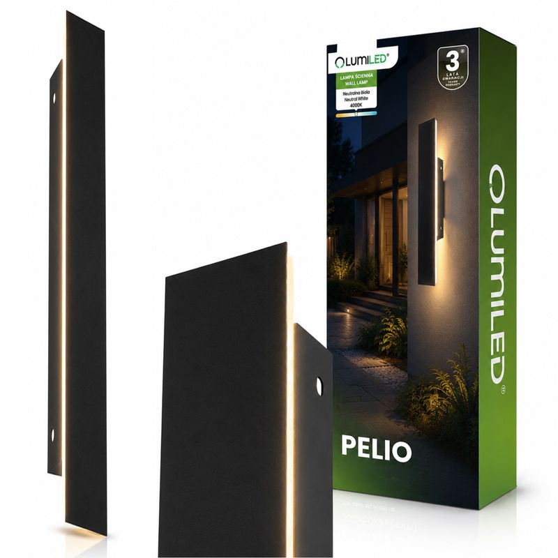 Lampa Ogrodowa Lumiled LED Natynkowa Kinkiet Elewacyjny Ścienny 18W 4000K IP65 1 szt.