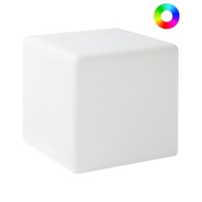 Lampa ogrodowa podłogowa LED Lagarto 39 cm Z pilotem Biały 1 szt.