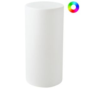 Lampa ogrodowa podłogowa LED Piedra 78 cm Z pilotem Biały 1 szt.