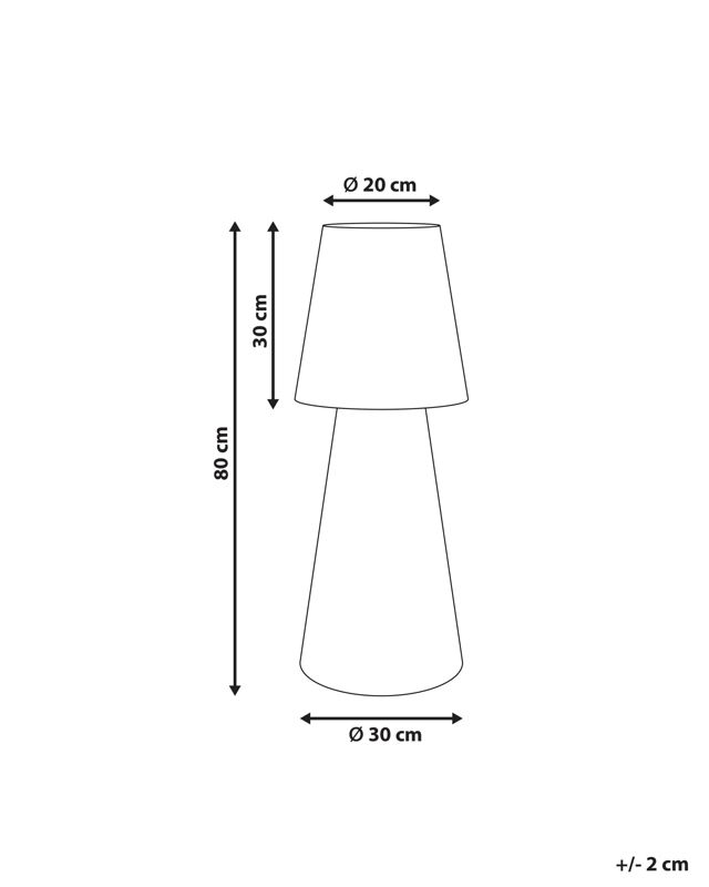 Lampa ogrodowa podłogowa LED Sabanas 80 cm Z pilotem Biały 1 szt.