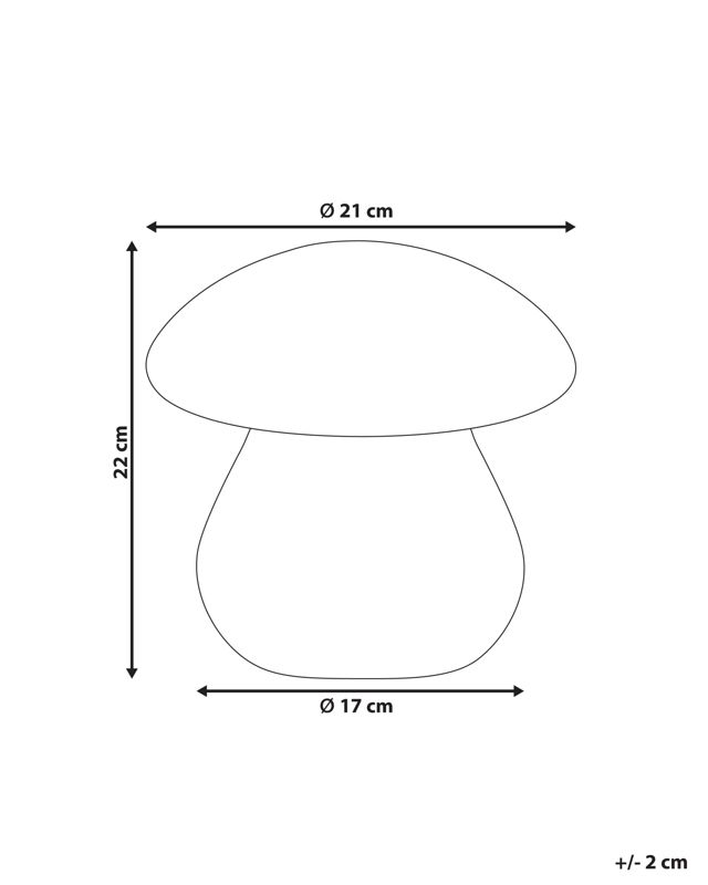 Lampa ogrodowa stołowa LED Tuira 22 cm Z pilotem LED Biały 1 szt.