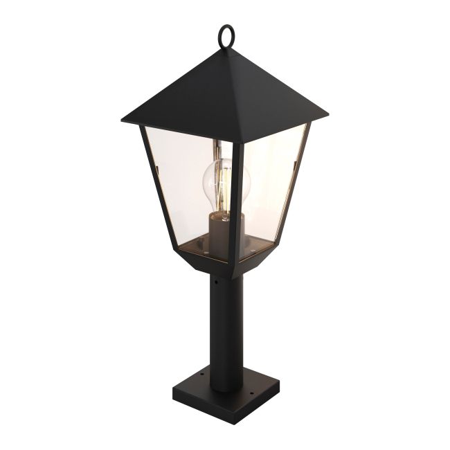 Lampa ogrodowa stojąca GoodHome Docker E27 IP44 czarna