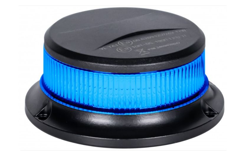 Lampa ostrzegawcza LED błyskowa kogut UFO na magnes niebieski KAMAR 1 szt.
