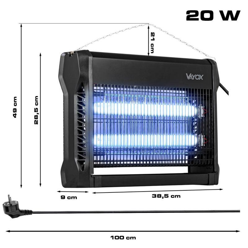 Lampa owadobójcza Vayox IKL-20W UV 4000V 1 szt.