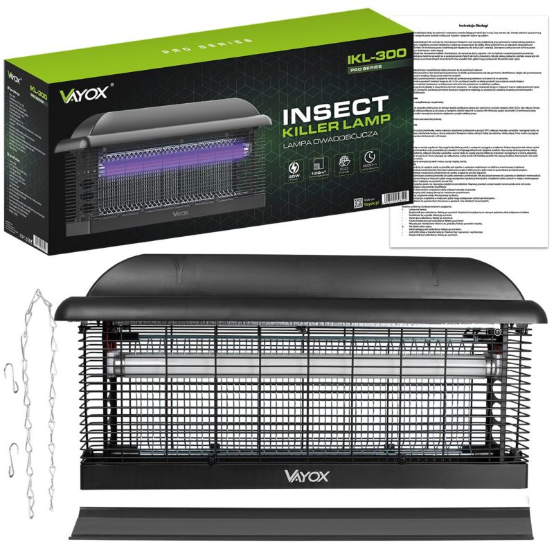Lampa owadobójcza Vayox IKL-300 UV 30W 2500V 1 szt.
