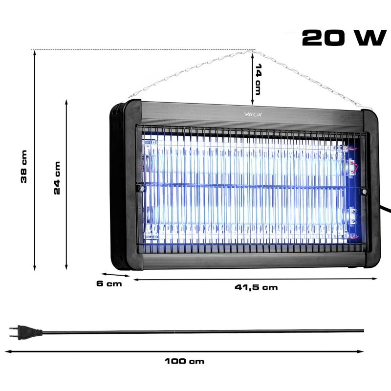 Lampa owadobójcza Vayox IKV-20W UV 4500V 1 szt.