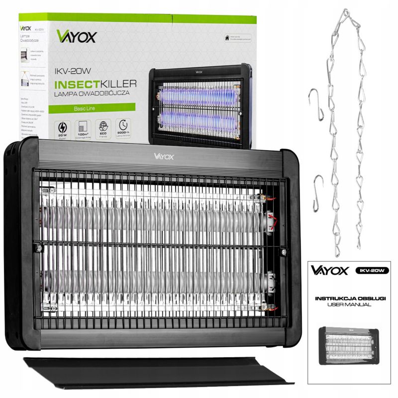 Lampa owadobójcza Vayox IKV-20W UV 4500V 1 szt.