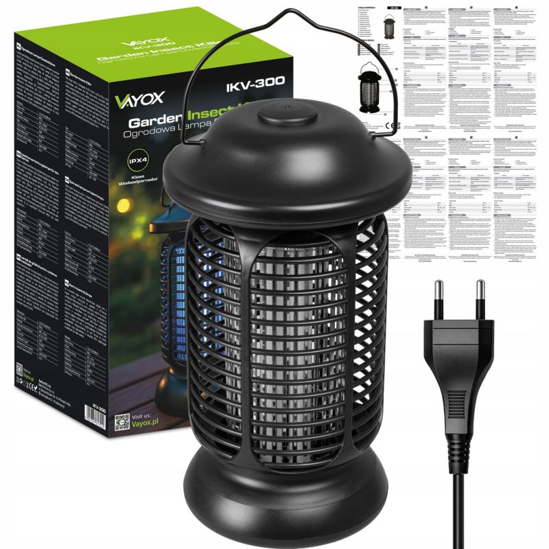 Lampa owadobójcza Vayox IKV-300 z lampką LED 4000V 1 szt.