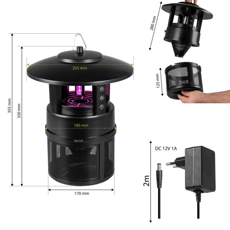 Lampa owadobójcza Vayox VA0195 UV z wentylatorem 1 szt.