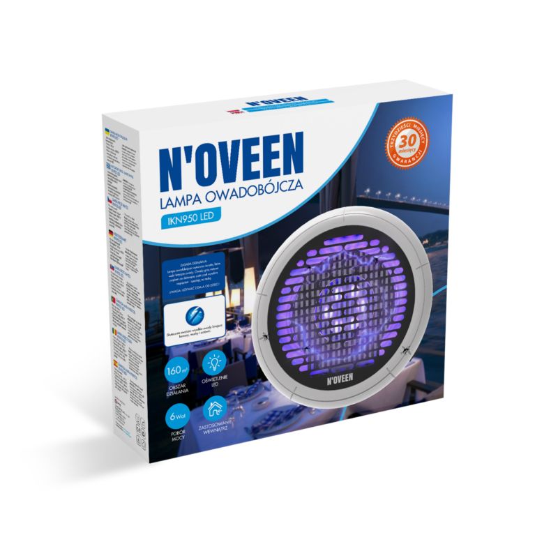 Lampa owadobójcza Noveen UV 6 W IP 20