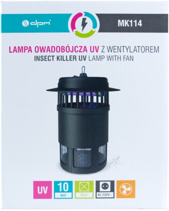 Lampa owadobójcza pułapka Dpm z wentylatorem