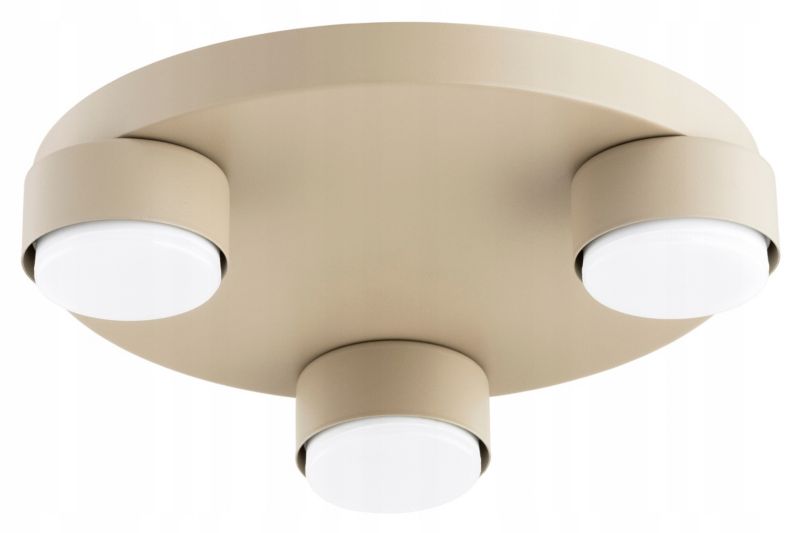 Lampa Plafon Elko-Lighting 3-Punktowy Mono Ecru GX53 ecru 1 szt