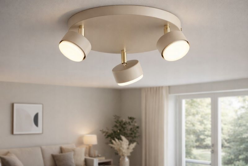 Lampa Plafon Żyrandol Elko-Lighting Mono Ecru 3x GX53 ecru 1 szt