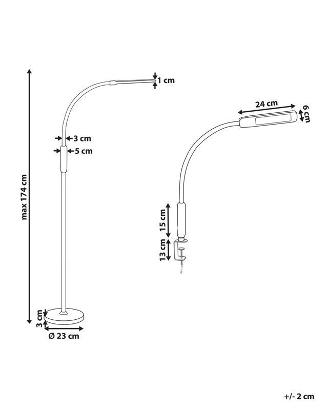 Lampa podłogowa Apus Metal Czarny 1 szt.