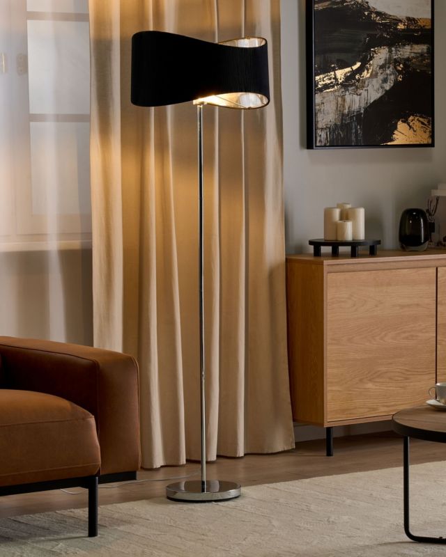 Lampa podłogowa Calvillo Metal Srebrny 1 szt.