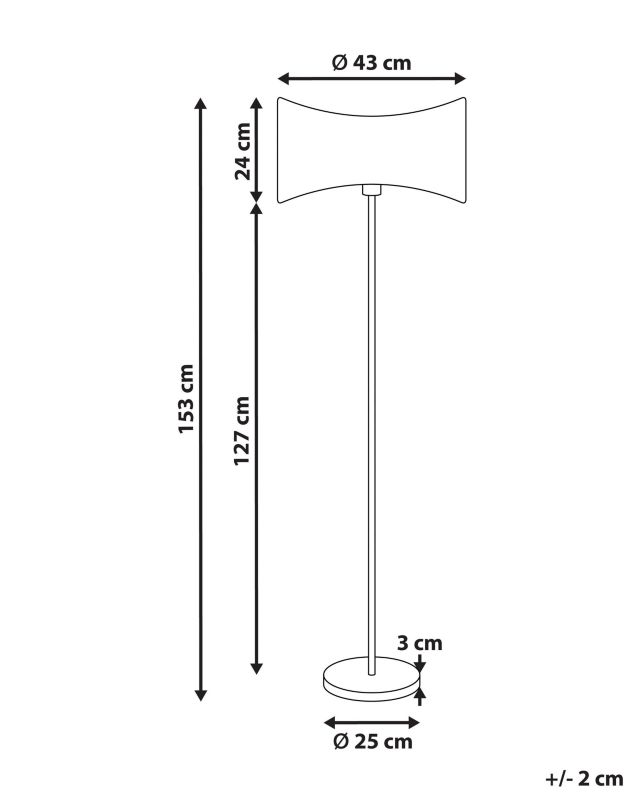 Lampa podłogowa Calvillo Metal Srebrny 1 szt.