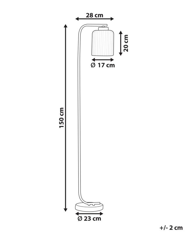 Lampa podłogowa Caudelo Metal Czarny 1 szt.