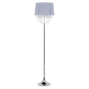 Lampa podłogowa Evans Metal Jasnoszary 1 szt.