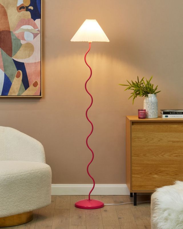 Lampa podłogowa Jikawo Metal Różowy 1 szt.