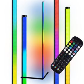Lampa podłogowa LED LightLogic LL CORNER LAMP 01 B 66030 narożna PILOT muzyka 140cm rogowa 1 szt.