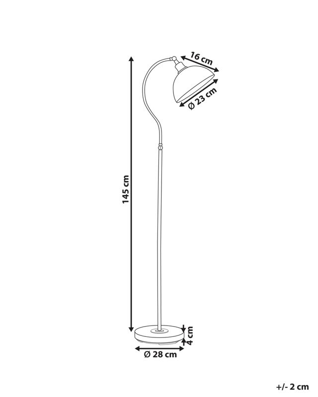 Lampa podłogowa Lennon Metal Czarny 1 szt.